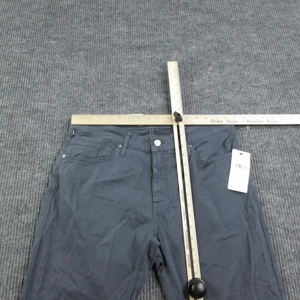 General Denim Works Jeans Mens 34x30 Gray Athletic Tapered Route 33x29* NWT